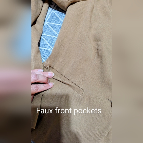 Chado, size Med ladies tan/tobacco colour crop blazer, EUC - Picture 2 of 13